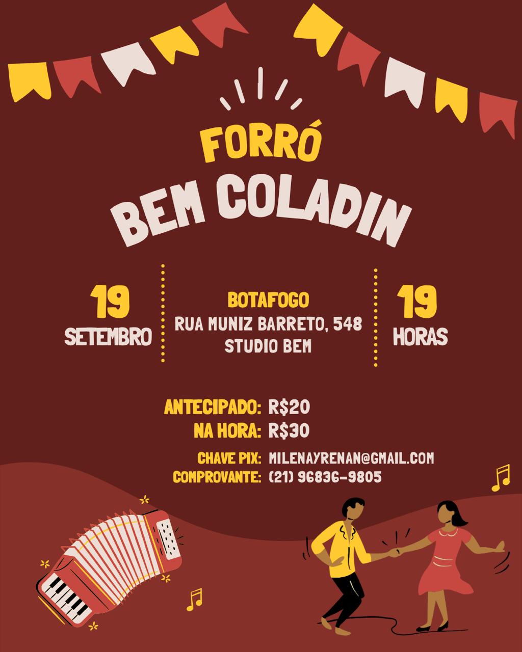 Flyer do evento FORRÓ BEM COLADIN