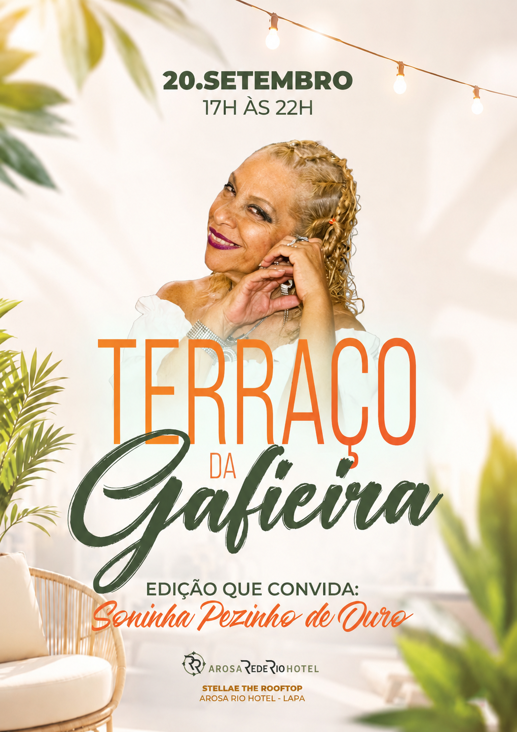 Flyer do evento Terraço da Gafieira