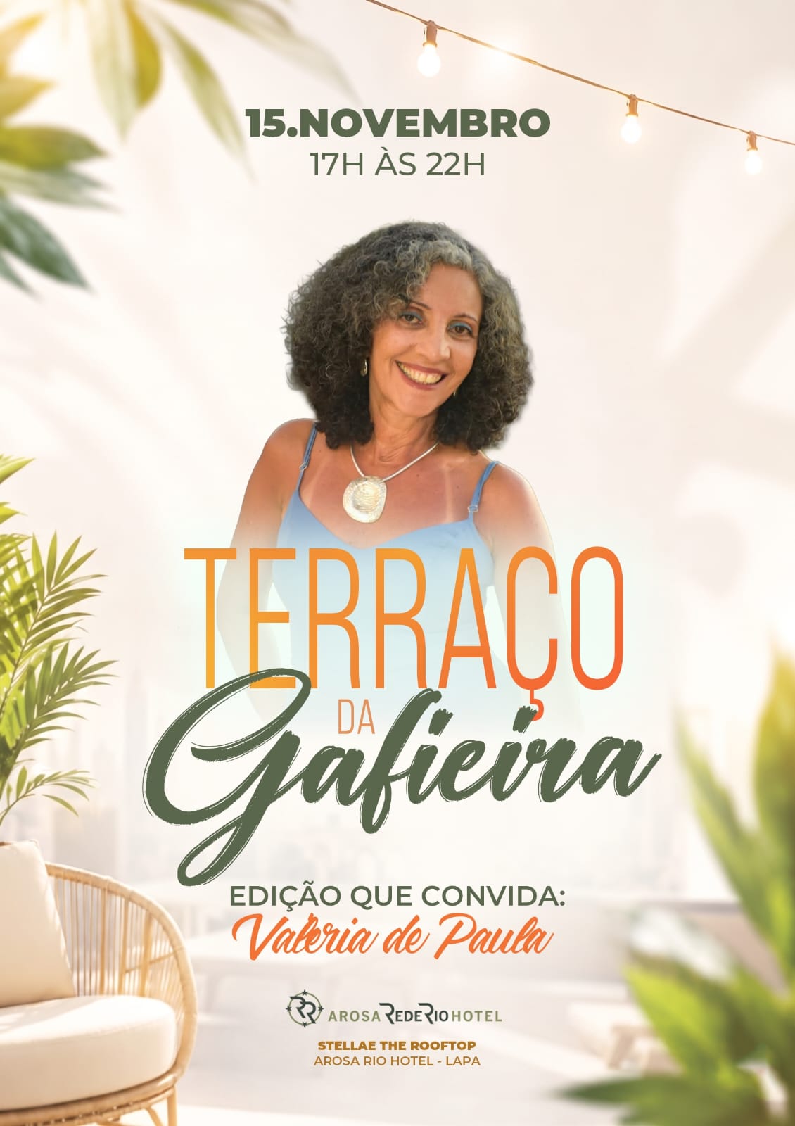 Flyer do evento Terraço da Gafieira