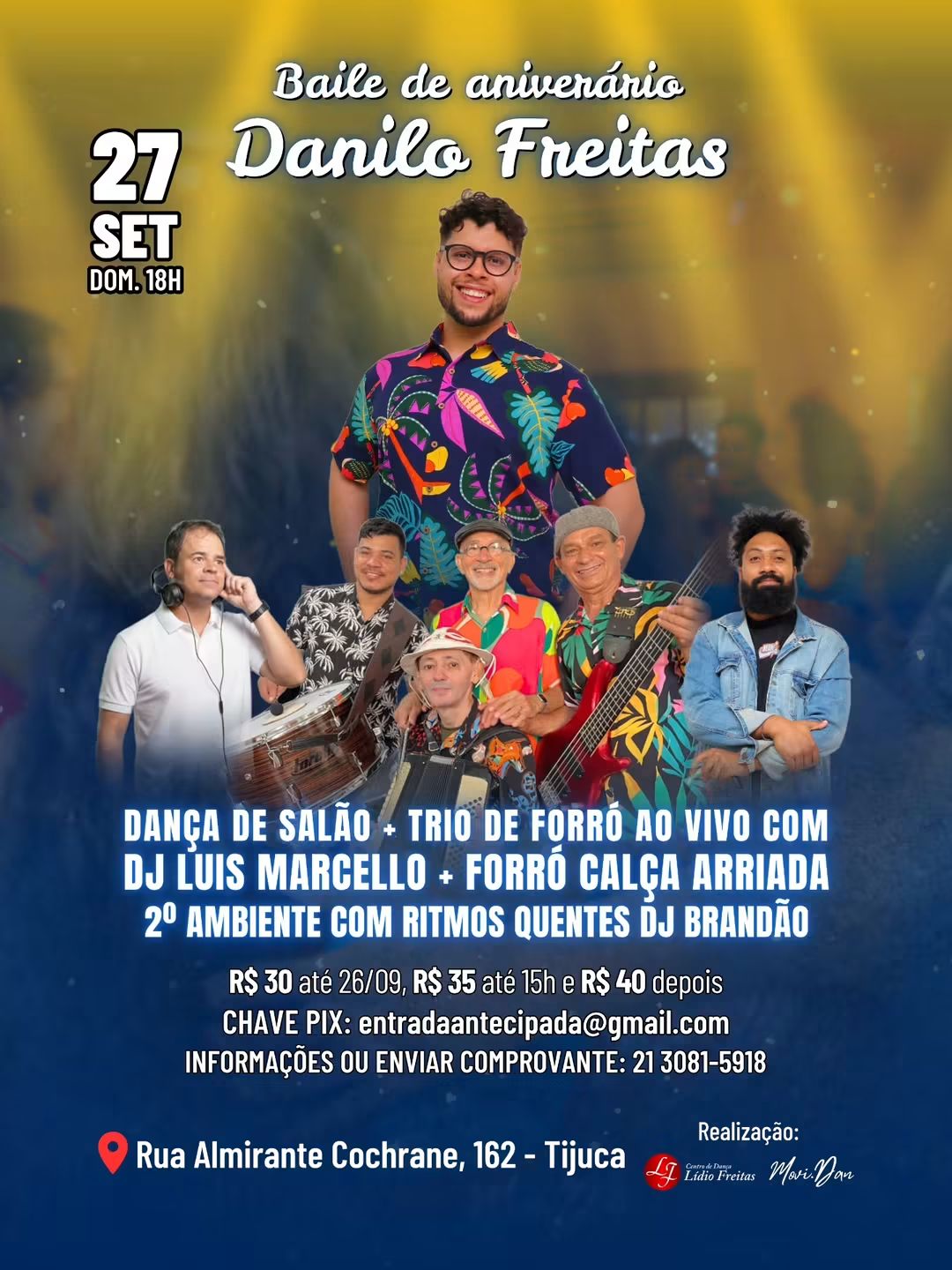 Flyer do evento Baile de aniversário Danilo Freitas