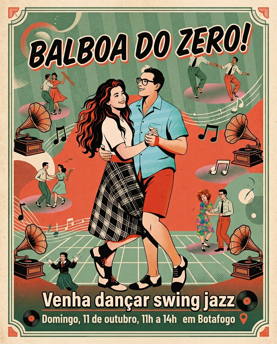 Flyer do evento BALBOA DO ZERO!, Domingo, 11 out • 11h