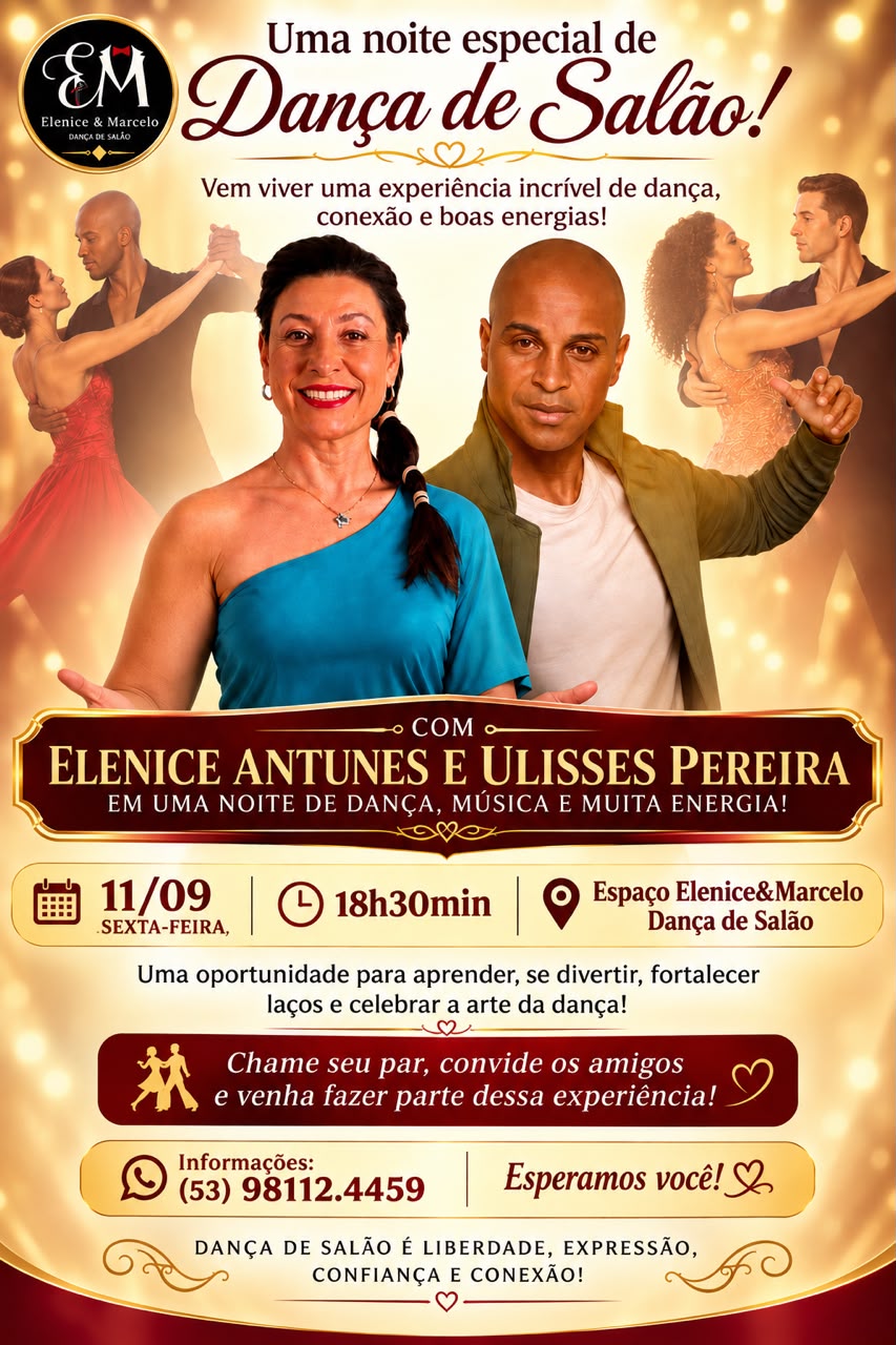 Flyer do evento Uma noite especial de Dança de Salão!