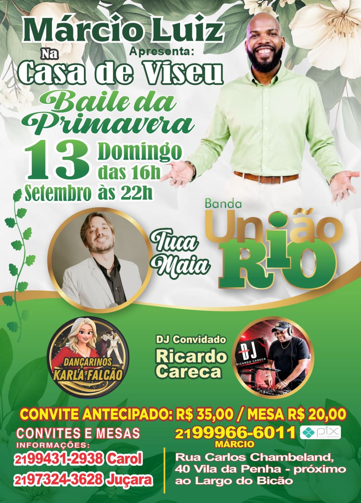 Flyer do evento Baile da Primavera