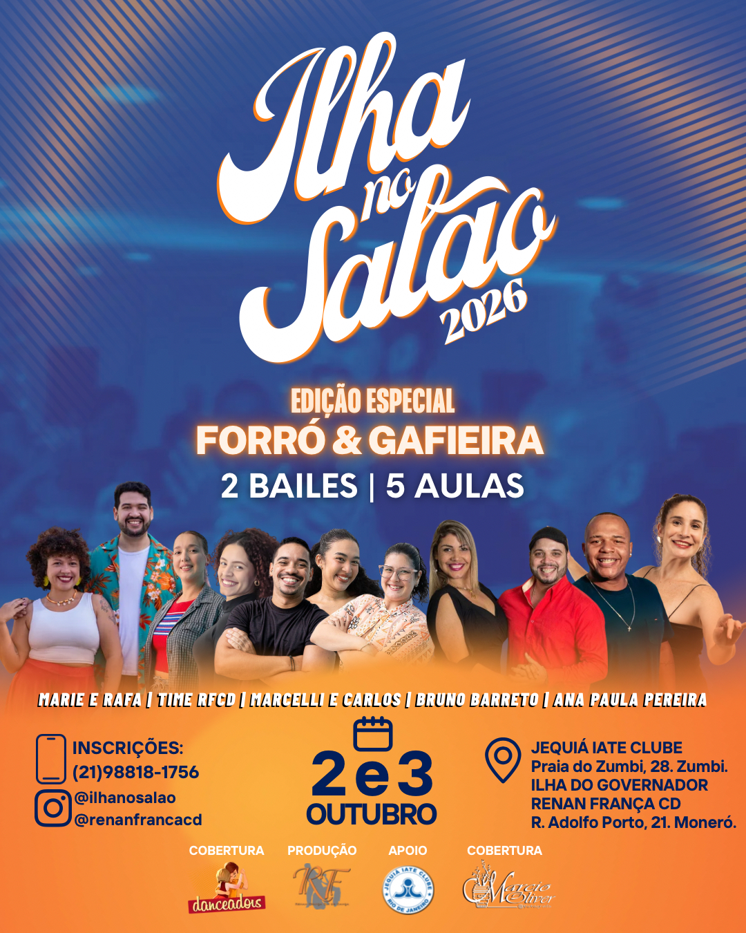 Flyer do evento Ilha no Salão 2026